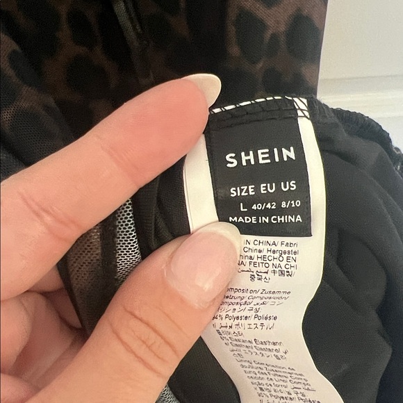 SHEIN Leopard Print Halter Backless A-Line Mini Dress - Picture 10 of 10